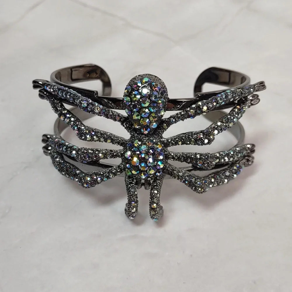 Kirk's Folly Enchanted Aurora Borealis Spider Bracelet - Picture 4 of 10
